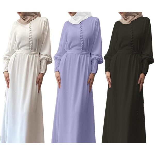 Robe Maxi à Ourlet Froufrou - 5