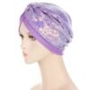 Turban à Sequins avec Nœud - 5