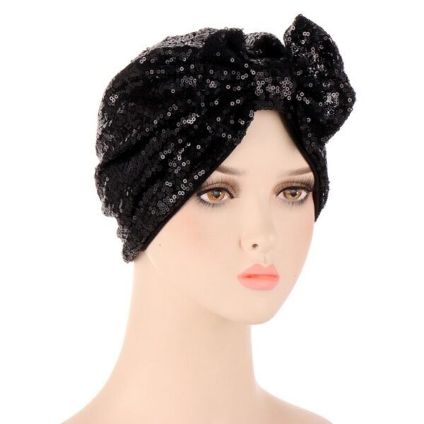 Turban à Paillettes pour Femmes - 4