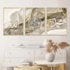 Toile Ayatul Kursi Marbrée Dorée Fluide - 2
