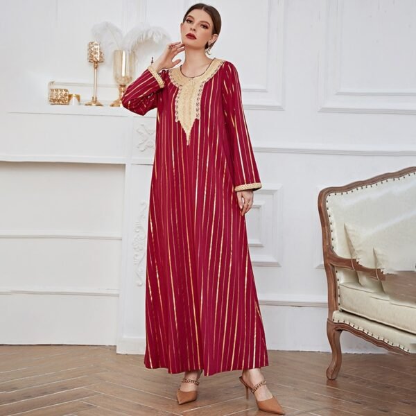 Kaftan à Broderie Ethnique - 3