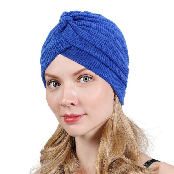 Turban Tricoté Uni pour Femme - 6