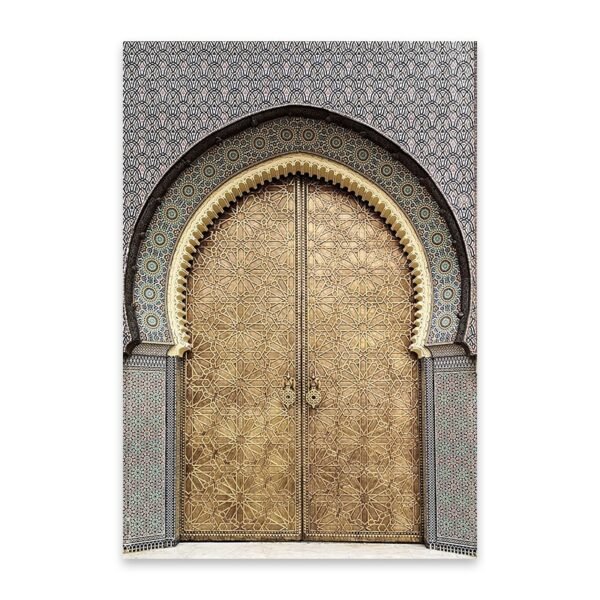 Toile Allahu Muhammad Or et Marbre - 3