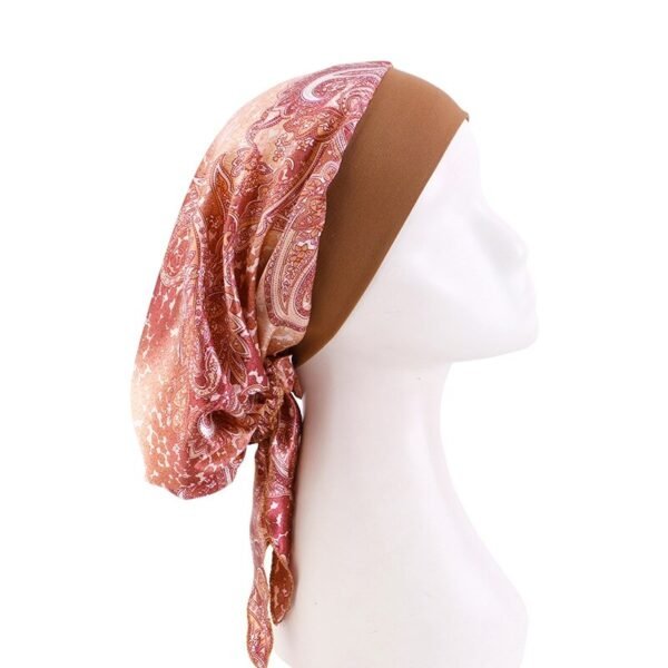 Turban à Imprimé Floral - 5