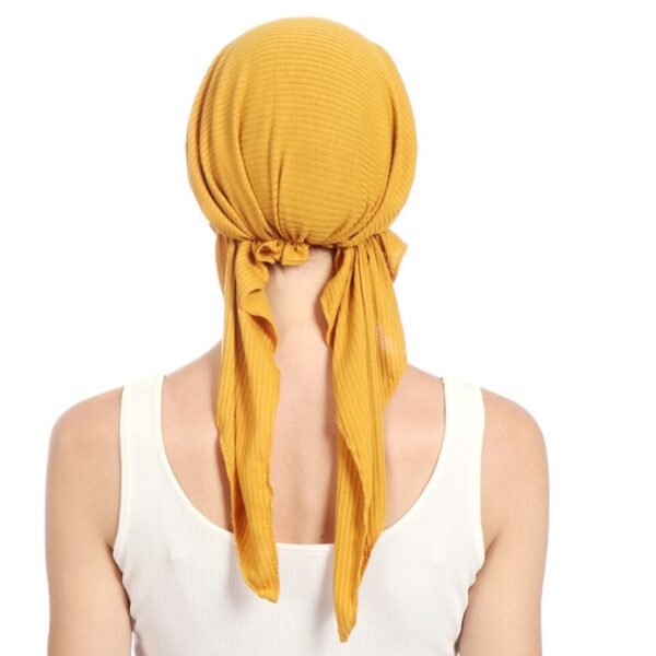 Bonnet Sous-Hijab en Coton Uni - 2