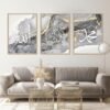 Tableau Ayatul Kursi sur Marbre Gris Noir Doré