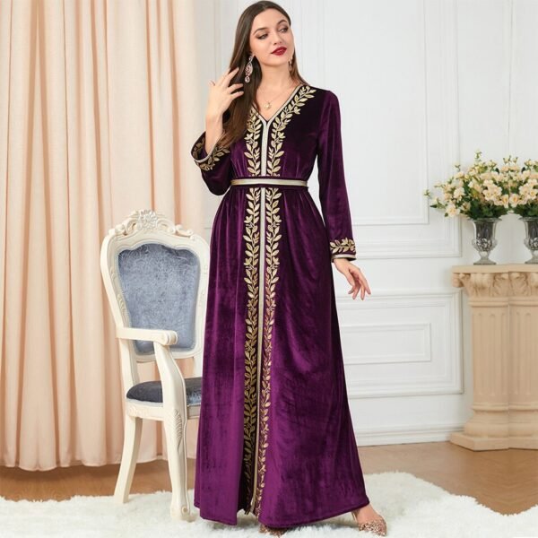 Kaftan Velours Élégant - 2