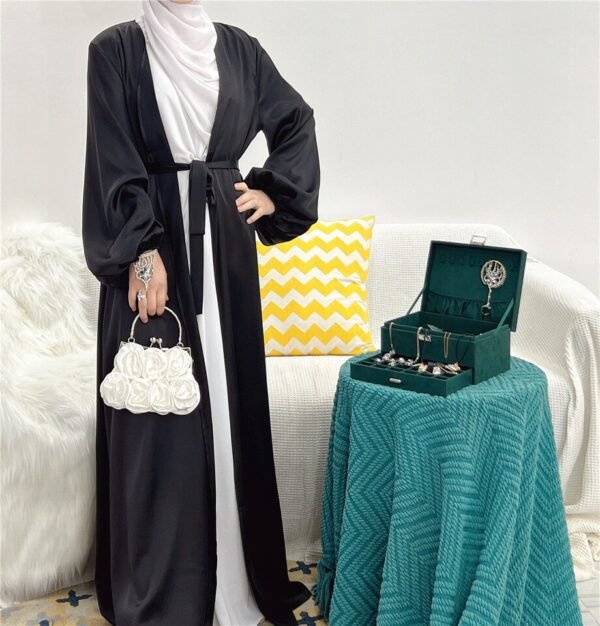 Abaya Kimono d'Été à Manches Bouffantes - 2