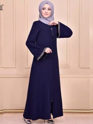 Robe Kaftan à Fermeture Éclair