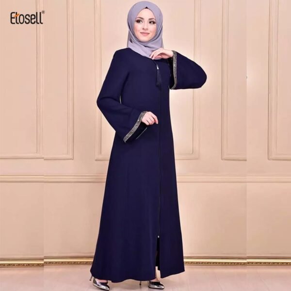 Robe Kaftan à Fermeture Éclair