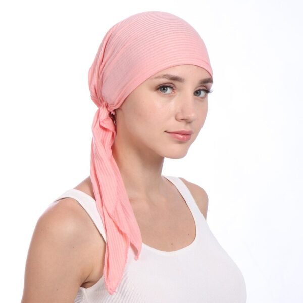 Bonnet Sous-Hijab en Coton Uni - 11
