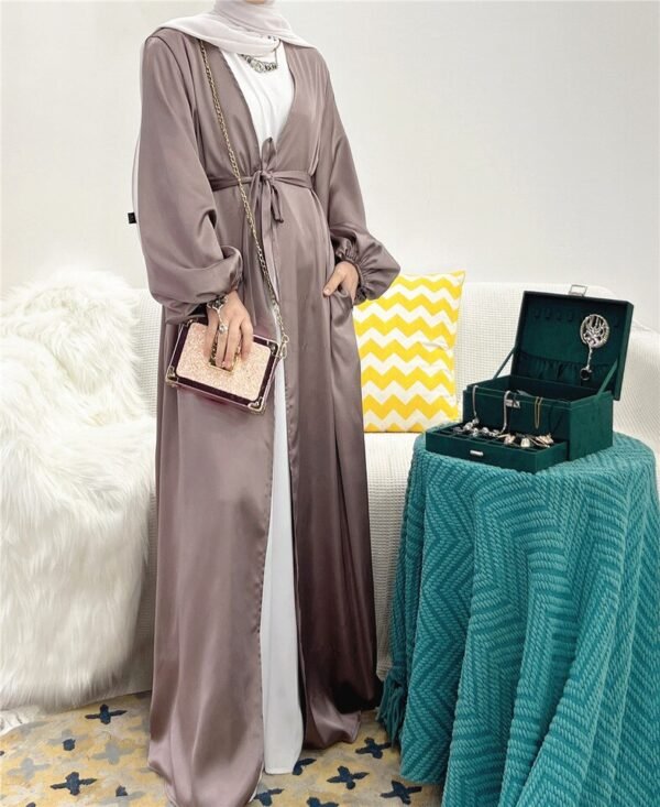 Abaya Kimono d'Été à Manches Bouffantes - 1