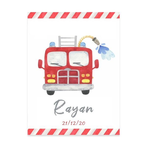 Affiche Camion de Pompier Ayat al Kursi - 2