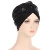 Turban à Sequins avec Nœud - 2