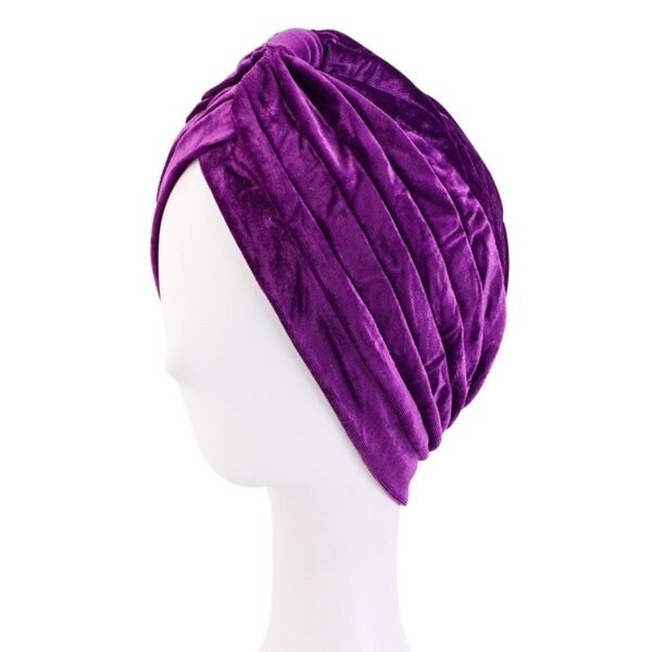 Hijab en Velours à Volants - 3