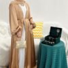 Abaya Kimono d'Été à Manches Bouffantes - 5