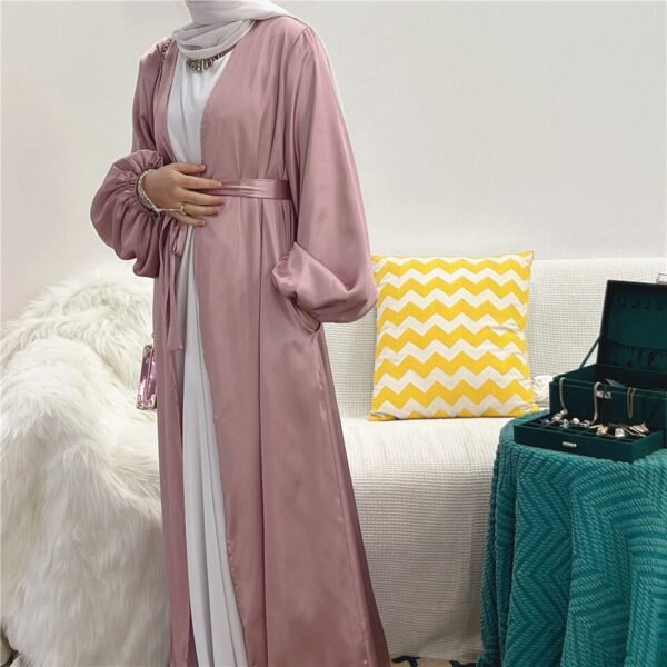 Abaya Kimono d'Été à Manches Bouffantes - 4