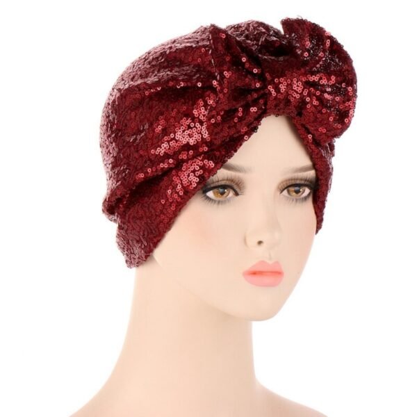 Turban à Paillettes pour Femmes - 7