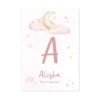 Tableau Personnalisé Ayat Kursi et Lune Étoilée pour Chambre de Fille - 3