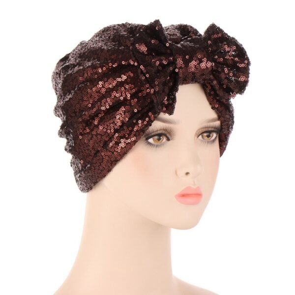 Turban à Paillettes pour Femmes - 1