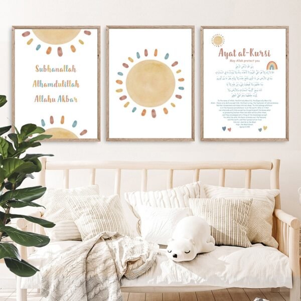 Poster Cartoon Enfant Ayat Kursi Qul