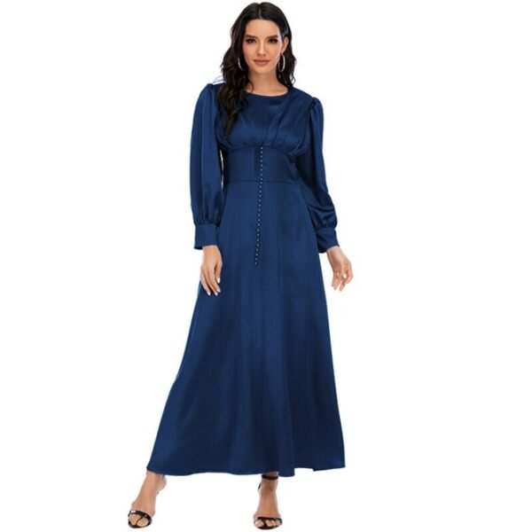 Robe Maxi Satinée - 4