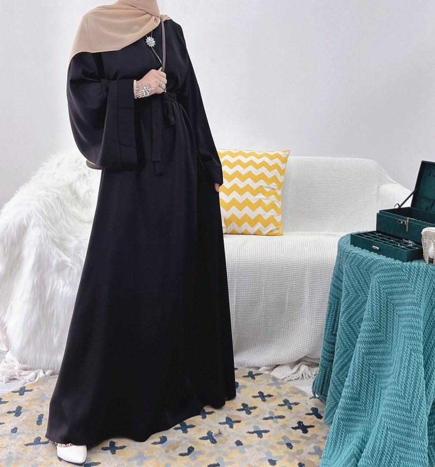 Abaya d'Été en Satin - 12