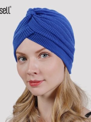 Turban Tricoté Uni pour Femme