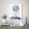 Affiche Florale Personnalisée avec Nom et Date - 8