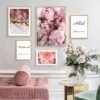 Tableau Allah Muhammad Pivoine Rose