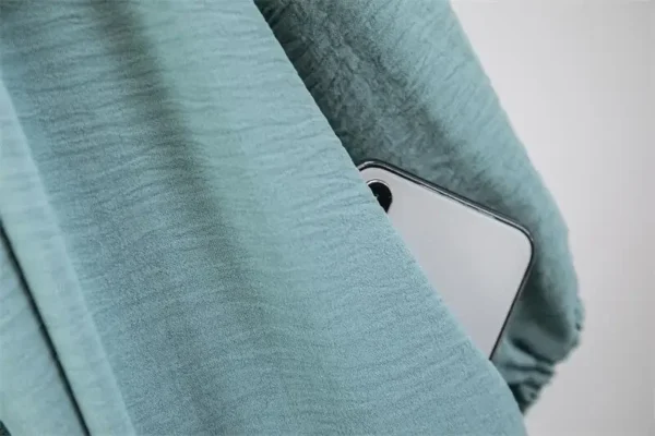 Muslim Modest Dress Women Abayas Full Sleeve Loose Prayer Dresses O-neck Casual Solid Ramadan Maxi Dresses Islamic Clothing